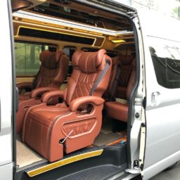 VIP van interior with nice comfortable seats